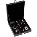 7-Piece Leatherette Wine Set